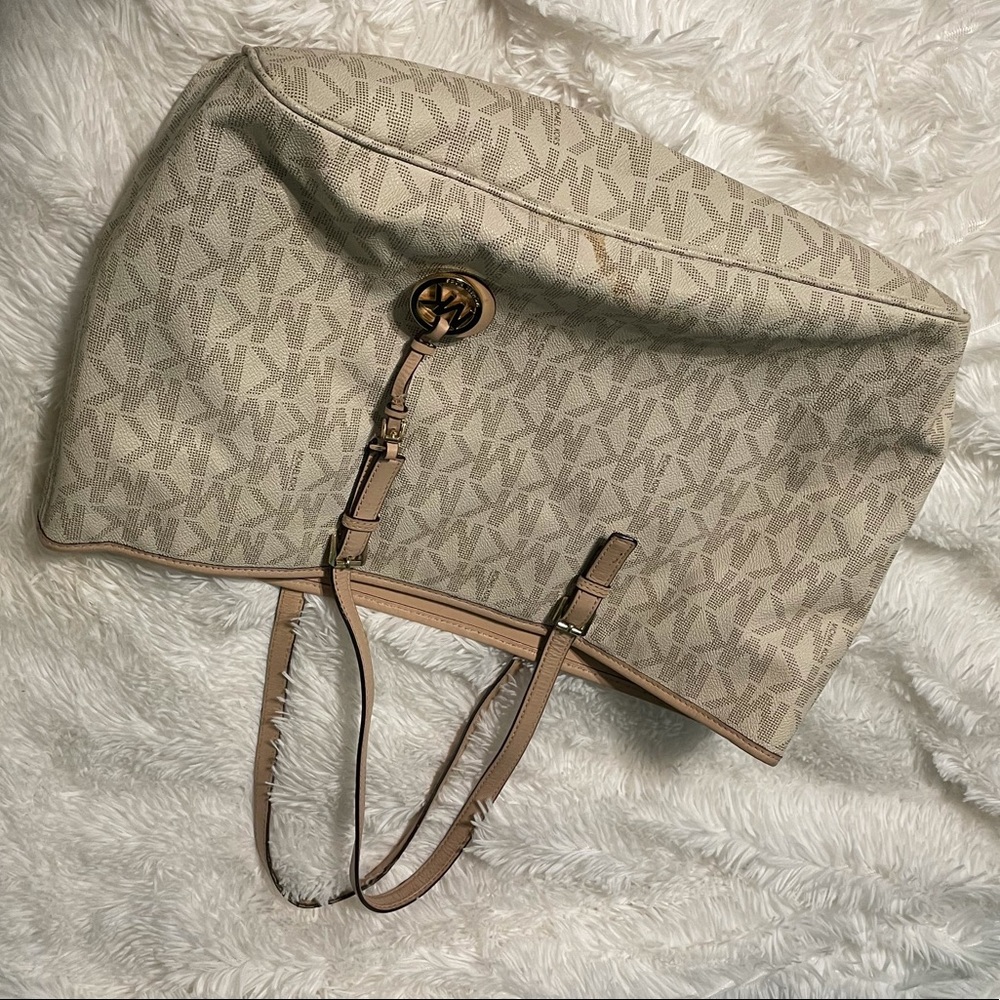 White Michael Kors Tote